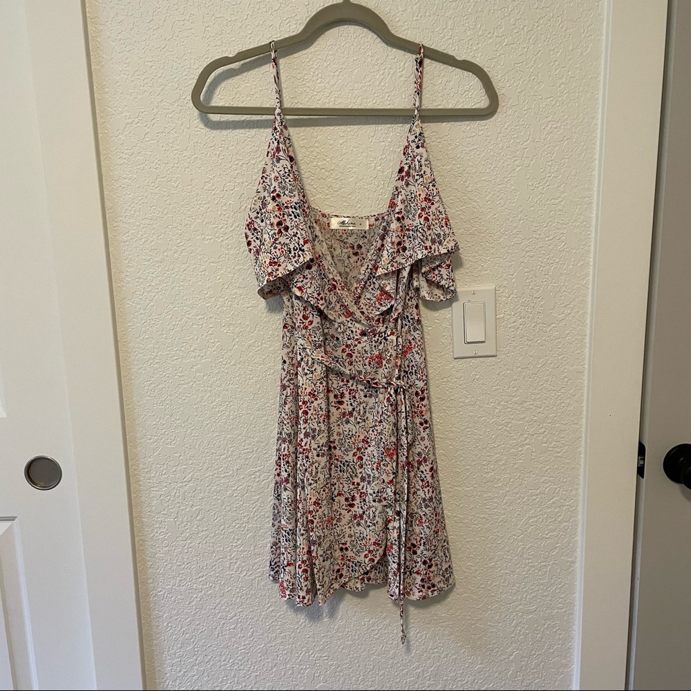 Mahina floral wrap dress